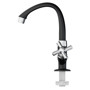 Imagen de CANILLA BAÑO NEGRA/CROMADA PLASTICA BAJA P/MESA 1/2" CROSS
